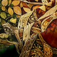 thumbnail image 5 of Homewish Retro Nature Tree Blackout Curtains Set of 2 (52x84 Each),Vintage Botanical Curtain,Green Orange, 5 of 6