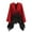 Red, variant on QQAMB Women's Shawl Wrap Poncho Cape Open Front Cardigan Shawls Gradient Color Cape for Fall Winter with Waist Belt