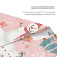 thumbnail image 3 of Yayeee Garden Flag 12" x 18" Double Sided Outdoor Yard Lawn Holiday Decorations, Pink Christmas Snowman, 3 of 6