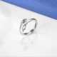 thumbnail image 5 of 925 Sterling Silver Hug Rings For Women I Love You Forever Hug Ring Adjustable Ring Jewelry Gift For Teen Girls Couples Hug Rings Handmade Silver Plat, 5 of 5