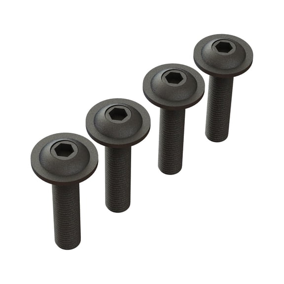 ARRMA Button Head Screw Flanged M4x18mm 4 ARA727412 Elec Car/Truck Replacement Parts