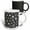 Multicolor, variant on 3drose, Contemporary Black and White Snowflake Pattern, 15oz Mug