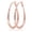 Rose Gold, variant on Sterling Silver Hoop Earrings for Women, Hypoallergenic Oval Large Hoops, 54MM, Jewelry Gifts
