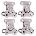 thumbnail image 4 of FONDOTIN Smooth Silver 304 Stainless Steel Butterflies Latches, Easy Install, for Wooden Boxes, 4 of 8