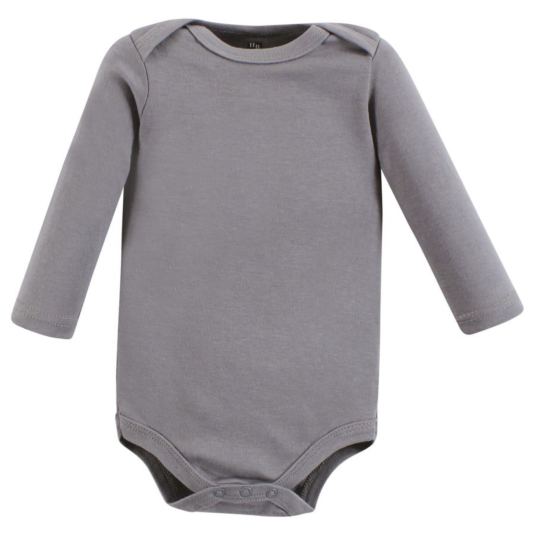 Hudson Baby Cotton Long-Sleeve Bodysuits, 7-Pack, Newborn-24 Months