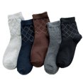 thumbnail image 1 of 5 Pairs Men Socks Moisture-wicking Breathable Crew Socks High Ankle Socks, 1 of 10
