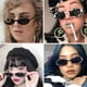 thumbnail image 3 of 2 pares de gafas de sol con estilo Gafas de sol de fiesta Gafas creativas Gafas de moda, 3 of 6