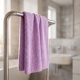 thumbnail image 7 of Kyusrd Hand Towels for Bathroom,Cotton Soft Absorbent Decorative Hand Towel for Face Spa Bath Gym Kitchen,Purple,34x74cm, 7 of 7