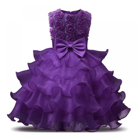 

Promotion!Toddler Girl Dress Kids Ruffles Lace Party Wedding Dresses Layered hem cake-style design Tutu Wedding Party Flower Dress 3-10 Years