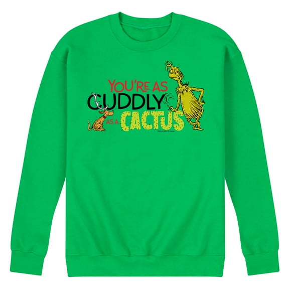 Dr. Seuss - Grinch and Max - Men's Crew Neck Fleece Pullover