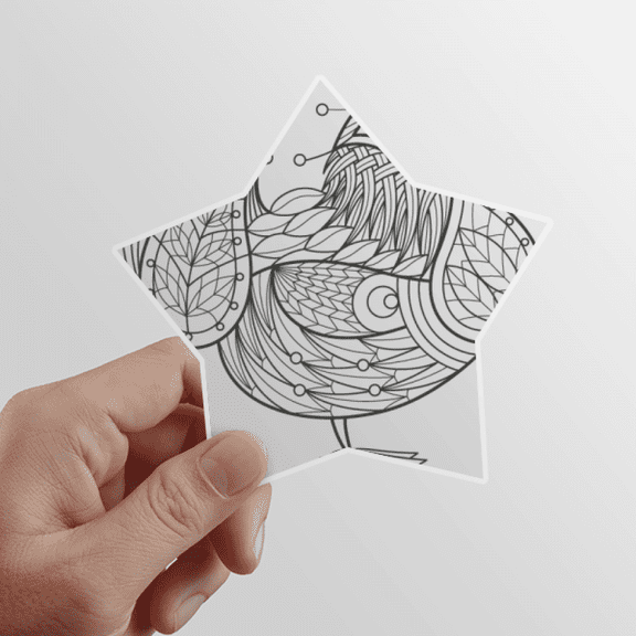 Bird Paint Flying Line Star Sticker Paster Vinyl Car Tags Decoration Decal