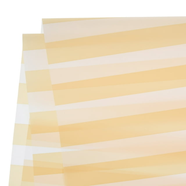 Unique Bargains Flower Wrapping Paper Waterproof Bouquet Floral Paper Wide Striped Champagne 22.8x22.8 Inches 20 Pcs