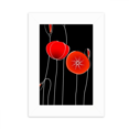thumbnail image 1 of Red Circle Flowers Line Art Corn Desktop Photo Frame Picture Display Decoration Art Painting, 1 of 3