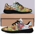 thumbnail image 3 of Fall Highland Cow Highland Cattle Farmhouse Pumpkins Shoes Sneakers Black Size 4, 3 of 7