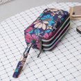 thumbnail image 1 of Cartera de lona de tres capas para mujer, cartera larga, bolso de mano para mujer, monedero de gran capacidad, bolso informal para teléfono móvil, 1 of 6