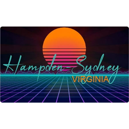 

Hampden-Sydney Virginia 4 X 2.25-Inch Fridge Magnet Retro Neon Design