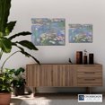 thumbnail image 3 of Lily Painting, Monet Wall Art, Water Lily Pond Canvas Print, Impressionist Wall Art, Lily Canvas Wall Art, Ready To Hang for Living Room Home Wall Decor 11x14, 3 of 7