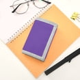 thumbnail image 7 of JIALIOU Nylon Trifold Card Wallet with ID Window Zipper Pocket for Men Women Teen Purple, 7 of 7