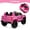 Pink, variant on Rugerasy Powered Ride-Ons,2 Seaters Ride On Car, 24V Electric Car with Remote Control, 2 Motors Battery Powered 21IN Extra Large Seats,LED Headlights, Music, Ride On Toys,Black