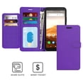 thumbnail image 2 of CoverON Alcatel Apprise Phone Case / Glimpse / Volta Wallet Case, RFID Blocking Vegan Leather 6x Card Slot Holder Cover Flip Folio Phone Pouch, Purple, 2 of 6