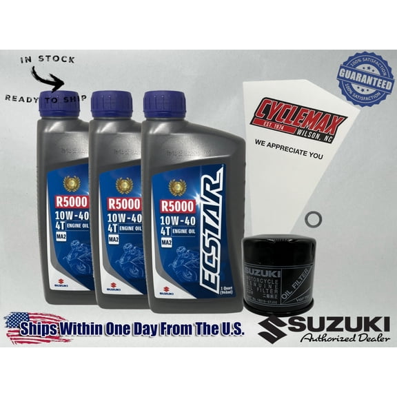 Cyclemax Standard Ecstar R5000 Oil Change Kit fits 2003-2007 Suzuki SV1000