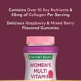 thumbnail image 4 of Nature's Bounty Optimal Solution Women's Multivitamin Gummies, 50 mg Collagen, Cellular Energy, Immune & Bone Support, Mixed Berry & Raspberry Flavor, 140 Count​, 4 of 8