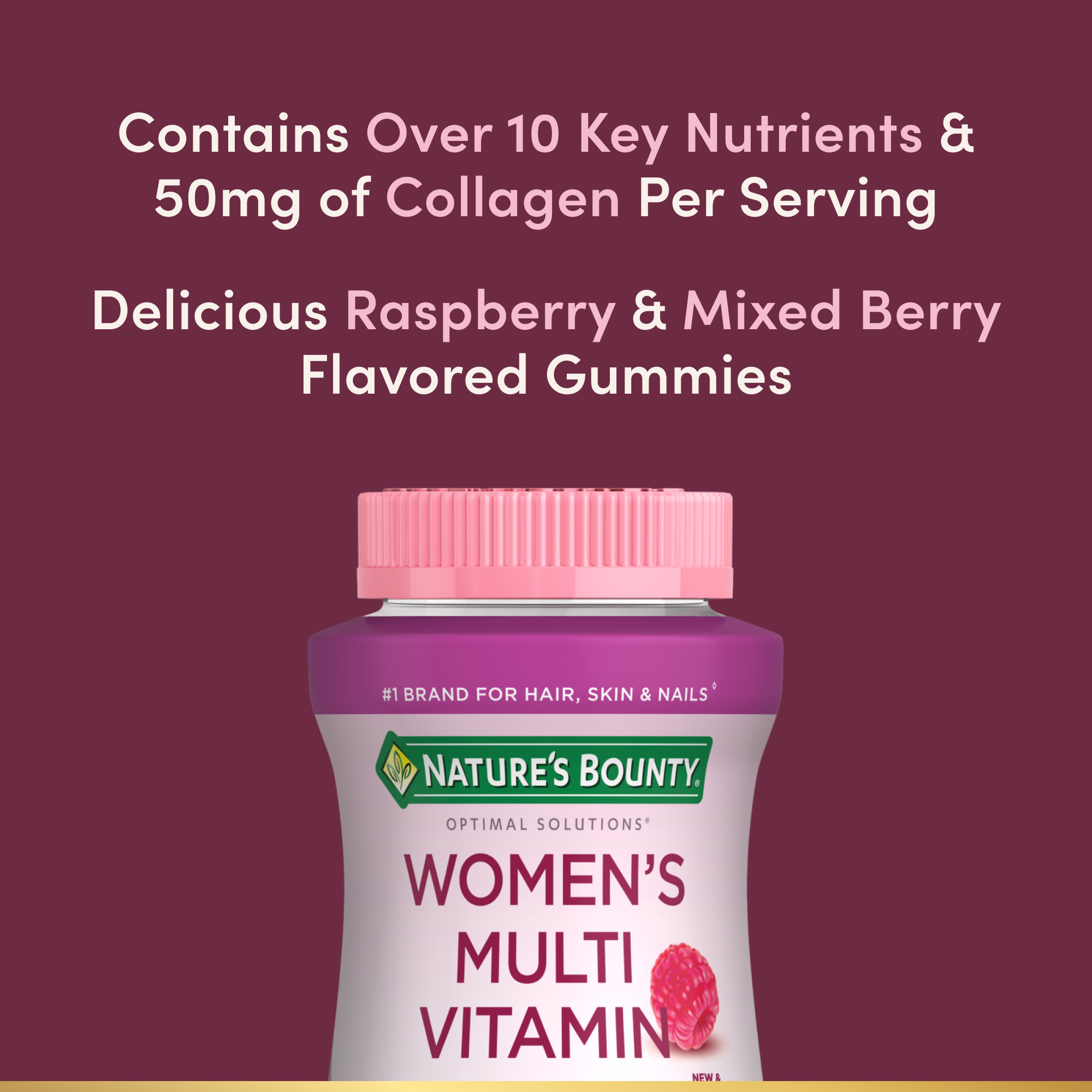 Nature's Bounty Women's Multivitamin Gummies with Collagen photo 3