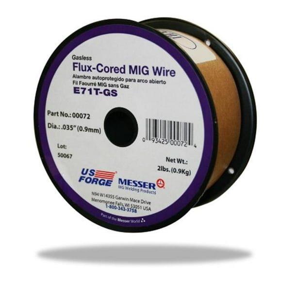 US 72 Welding FluxCored MIG Wire 0.035, 2 lbs.