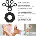 thumbnail image 2 of Finger Exerciser, Flexible Finger Stretcher, Silicone Hand Grip Strengthener Finger Stretcher for Weak Hands Elderly (black), 2 of 5