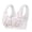 Pink, variant on Women's Large-size Bras Front-buttoned Wireless Adjustable Straps Bras Printed Comfortable Everyday Bras,36B-48C