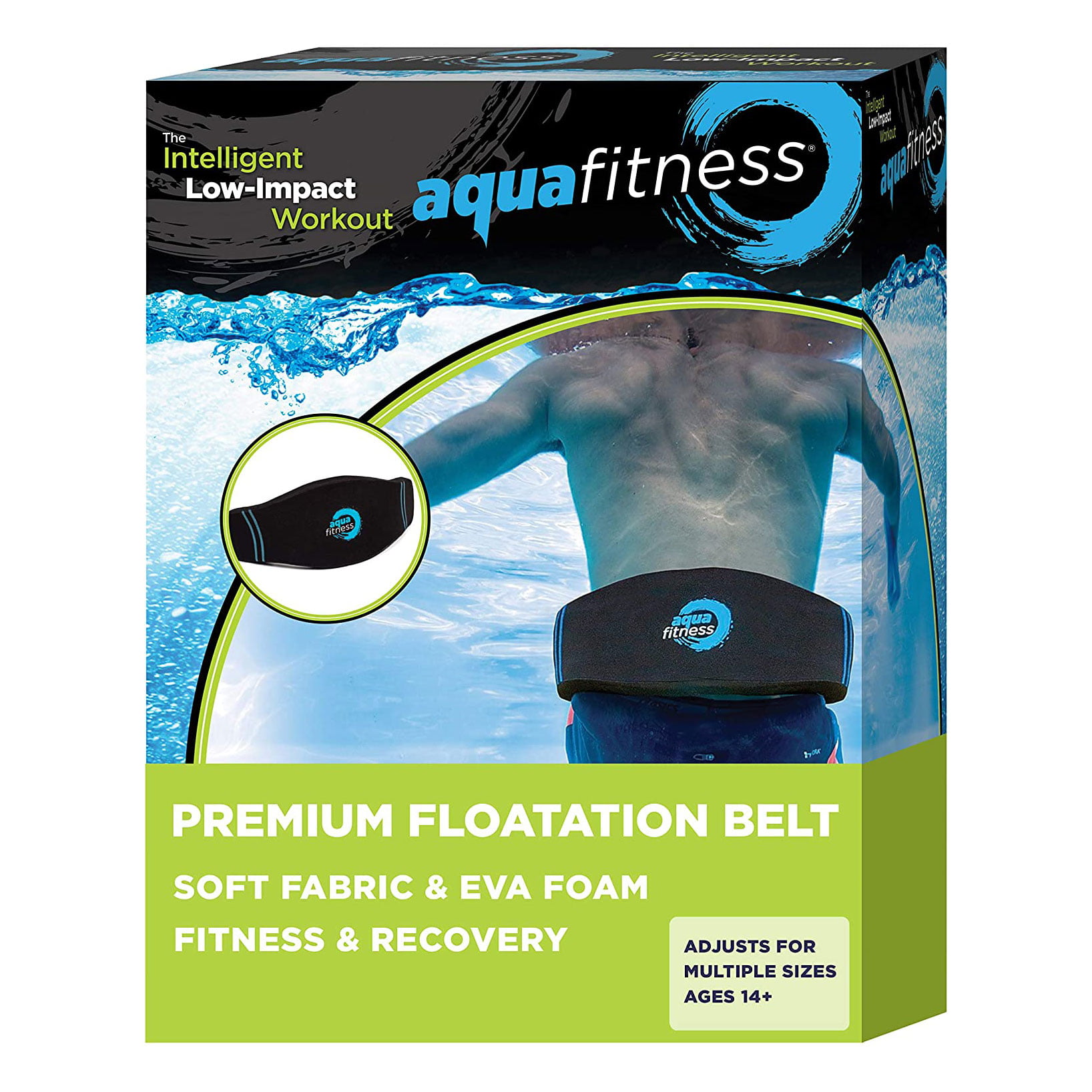 Aqua Fitness Deluxe Fitness Exercise Aerobic Resistance Training Flotation  Belt 