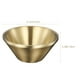 thumbnail image 5 of Cuenco de fideos ramen de doble capa de acero inoxidable para servir, cuenco de boca ancha pequeño de metal para pasta Udon Soba, ensalada de cereales, aperitivos, 13 cm, dorado, 5 of 6