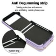 thumbnail image 2 of Dteck Crossbody Wallet Case for Samsung Galaxy Z Flip 4, Zipper Pocket Case with Card Holder, PU Leather RFID Blocking Protective Z Flip4 5G Case with Kickstand Detachable Wrist Strap Lanyard,Purple, 2 of 8
