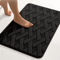thumbnail image 1 of Bath Mat, Ultra Thin Bath Rugs, Quick Dry, Non-Slip, Machine Washable, Fit Under Door, Super Absorbent Bathroom Rugs for Bathroom Floor, Shower, Sink, 1 of 7