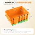 thumbnail image 3 of Caja de conexiones resistente a la intemperie SockitBox, tamaño grande, naranja, 3 of 8