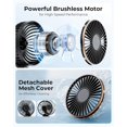 thumbnail image 3 of 3 in 1 Powerful High Speed Cooling Fan Electric Rechargeable Handheld Fan Usb Foldable Mini Portable Fans with Power Bank Box (color) Blue, 3 of 5