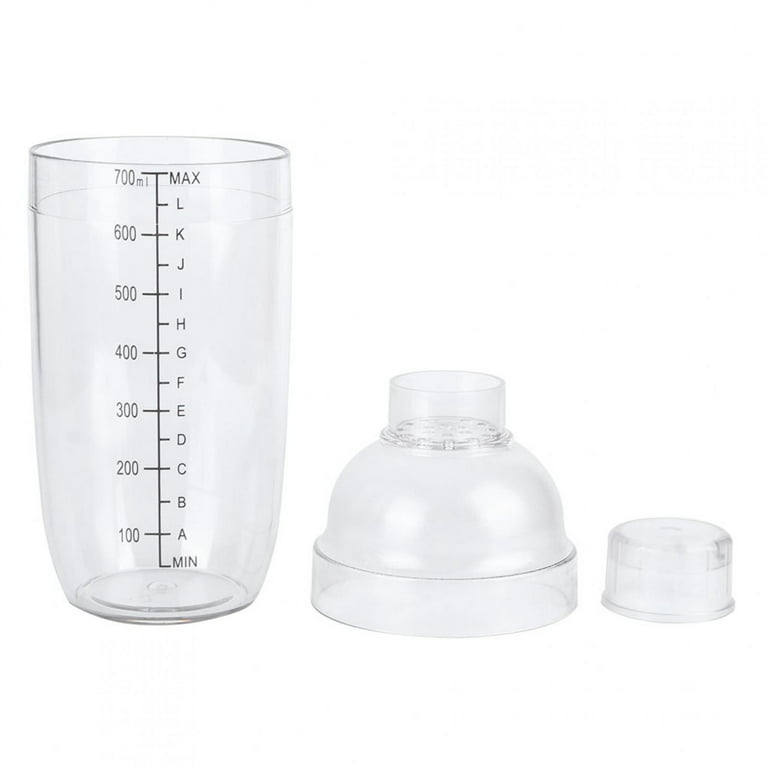 Milk Tea Shaker, PC Resin Multi-Purpose Easy To Wash Portable Shaker Bottle  Clear Scale For Home For Milk Tea Shop For Party For Restaurant For Bar 