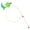 Green, variant on SPRING PARK Kitten Cat Toy Stick Rod Teaser Flowers Design Bell Feather Play Pet Dangler Wand Funny