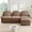 Camel, variant on 129.1" Oversized Modular Sectional Sofa with 2 Ottomans Sherpa Fleece, Soft Deep Seat Couch Perfect for Generous Living Room Furniture with Convertible Layout and Modern Apartment Living, Orange