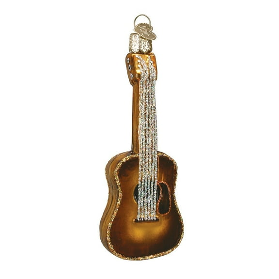 Old World Christmas Musical Instruments Glass Blown Ornaments for Christmas Tree Guitar
