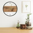 thumbnail image 2 of Abbracc Minimalist Wall Clock Wood Texture 30cm Battery Operated Non Ticking Silent Wall, 2 of 9