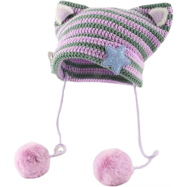 Winterized Hat with Ear and Visor for Outdoor Activities in Cold Weather Comfortable Knit Cap for All Seasons