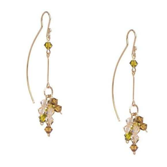 Aretes Violador con Genuine Czech Crystal By Preciosa Aleación con Oro 18k Jands Joyeria y Moda JA-065-V 01 CAM