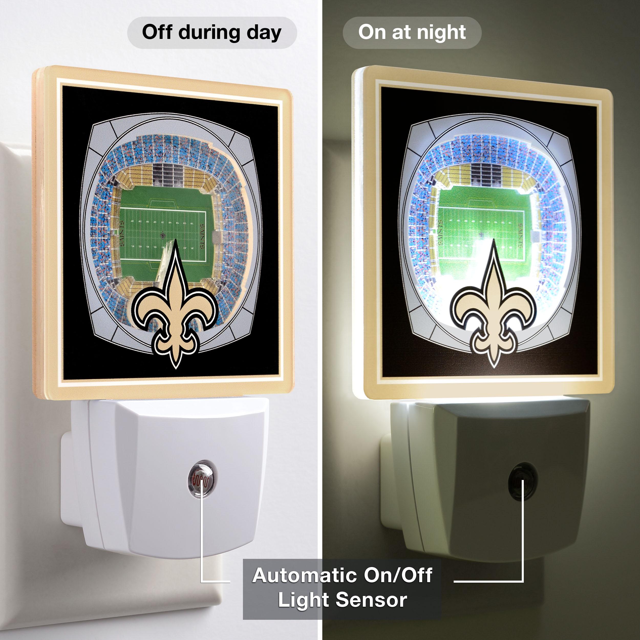 YouTheFan NFL New Orleans Saints StadiumView Nite Light