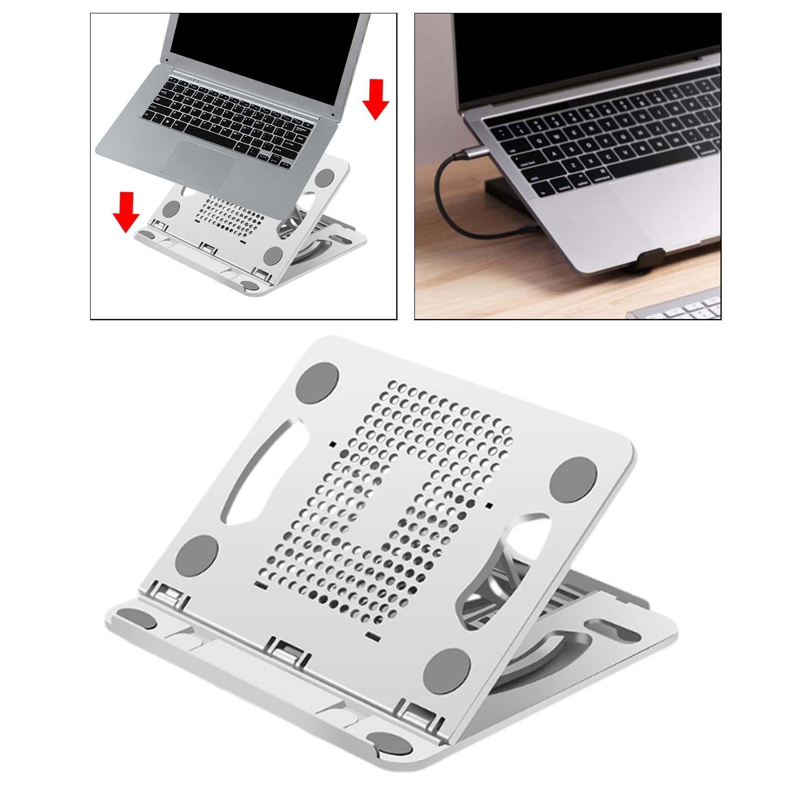 JWQFBC Laptop Stand Base Lightweight Folding Nonslip Portable Support Notebook Computer White