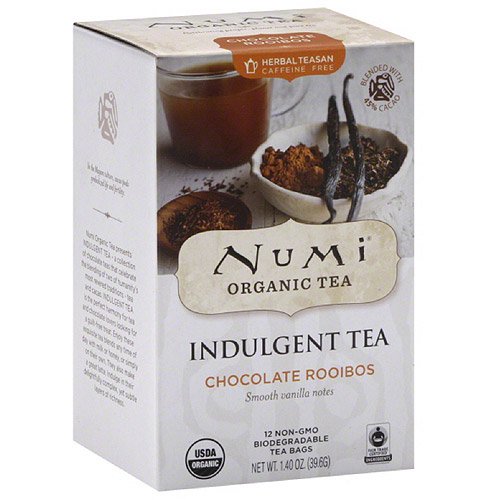 Numi Organic Tea Indulgent Chocolate Rooibos Tea Bags 12 Count 1 4 Oz 