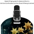 thumbnail image 4 of Square 2Pack PU Leather Plants under the Stars Cruise Luggage Tag with Privacy Cover and Name ID Tag for Travel Handbags Backpacks Luggage Tags, 4 of 6