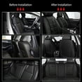thumbnail image 4 of LAONNVIR Leather Seat Covers Full Set,5 Seats Covers for Cars,Breathable Luxury Leatherette Cushions,Front and Rear Seat Protectors Fit for Toyota RAV4 2013-2018(Black,Full Set), 4 of 8