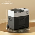 thumbnail image 3 of Outsunny Car Refrigerator 12/24V 50 L Portable Freezer for Camping, 3 of 10