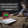 thumbnail image 4 of Neoteck Digital Angle Finder Digital Angle Gauge with LCD Backlight Protractor IP54 Waterproof Inclinometer Level Box for Bevel Angle of Miter Saw Au, 4 of 7